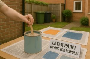 Dry Out Paint for Household Waste Disposal